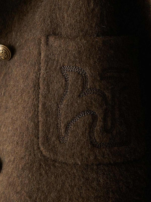 Women's Embroidered Wool Reversible